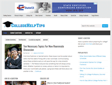 Tablet Screenshot of collegehelptips.com